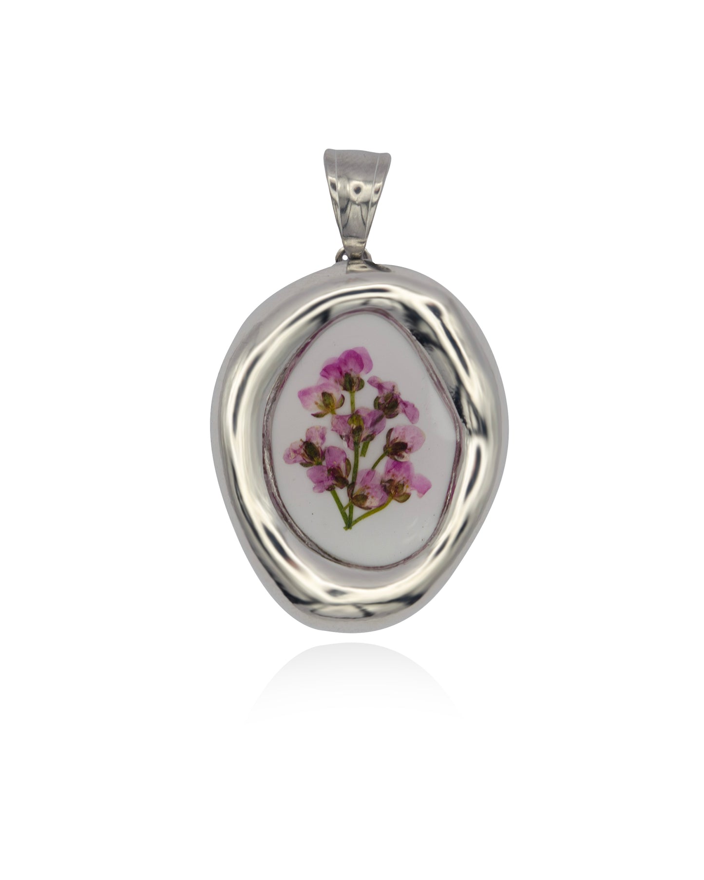 Ciondolo Big Blossom Silver